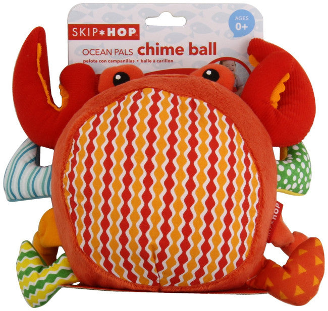 Skip Hop Ocean Pals Crab Chime Ball Toy