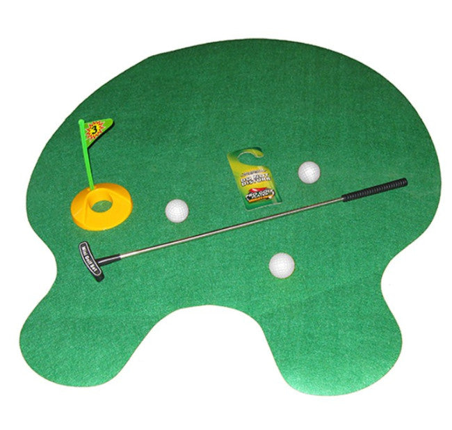 Toilet Bathroom Putt-Putt Mini Golf Putting Game