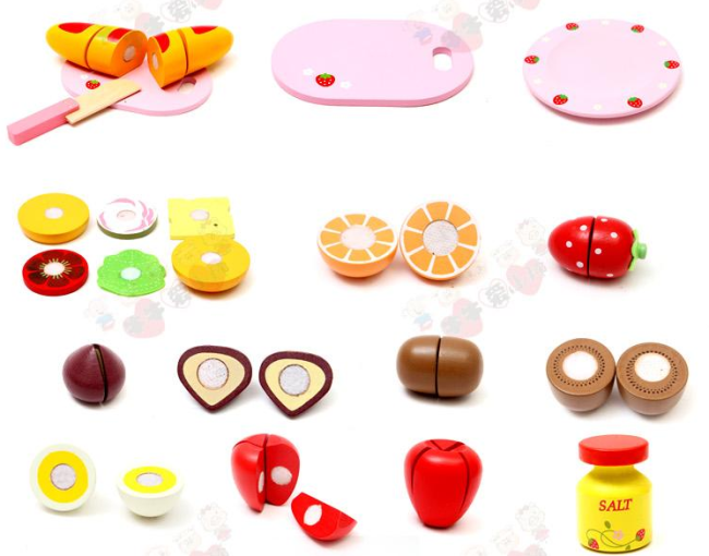 Mother Garden Handmade Wooden Pretend Play Toy--Bamboo Outdoor Picnic Set
