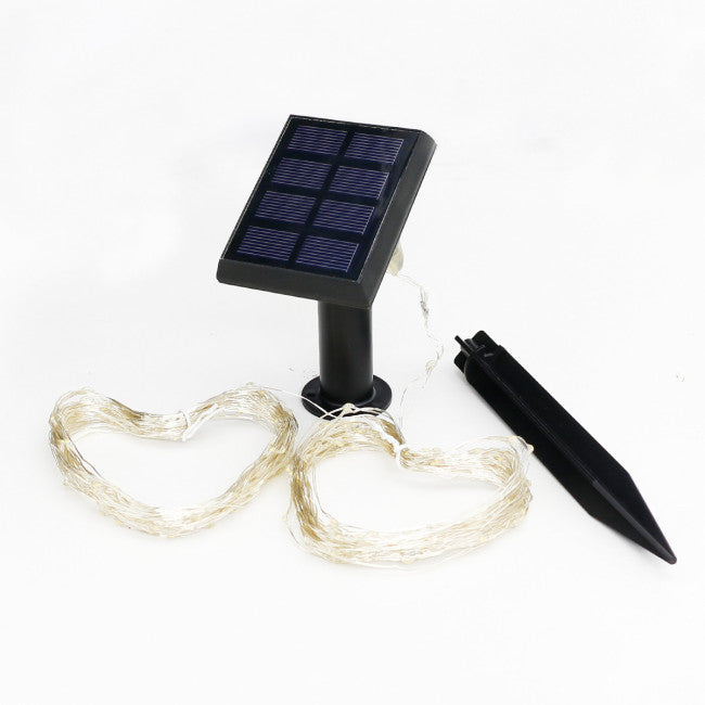 Pack of 120 LED Bendable Christmas Lights Solar Battery Powered