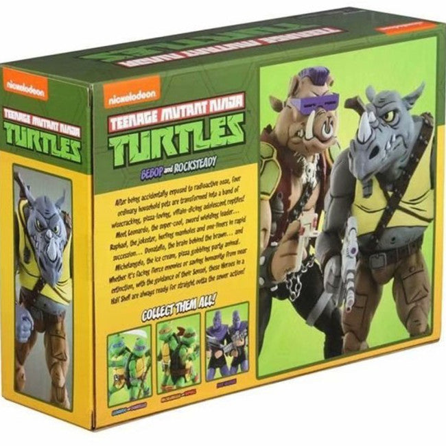 Teenage Mutant Ninja Turtles Bebop and Rocksteady 7 Inches Action Figures 2 Pack