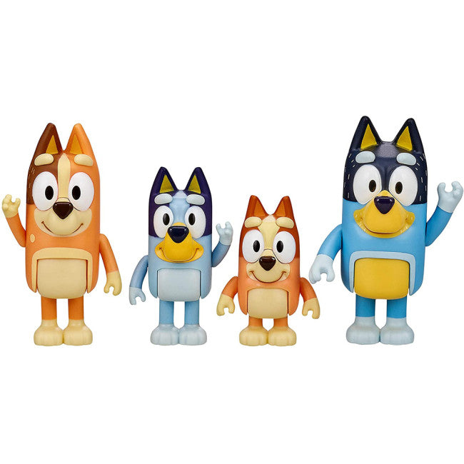 Bluey and Friends Family 4 Pack Figures