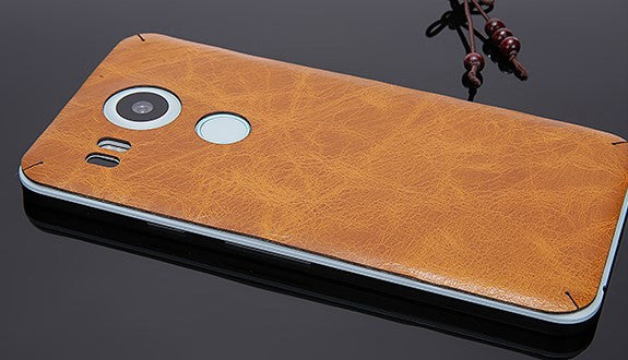 Real Leather Back Decal for Nexus 6P