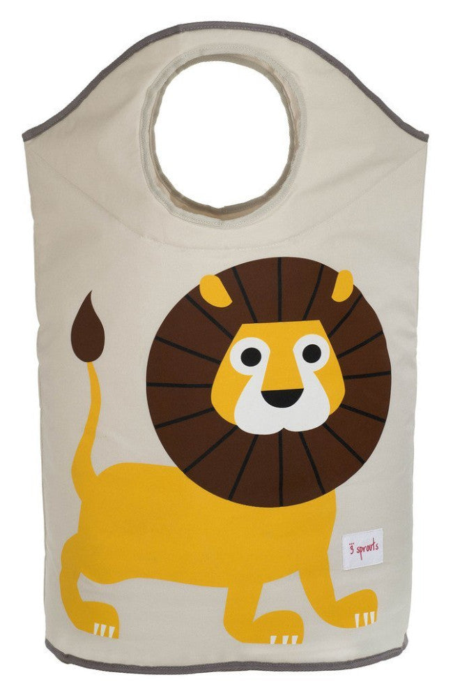 3 Sprouts Canvas Storage Laundry Hamper Lion