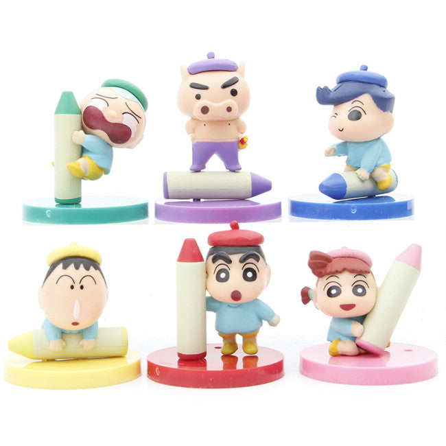 Crayon Shin Chan 6pc Figure Set