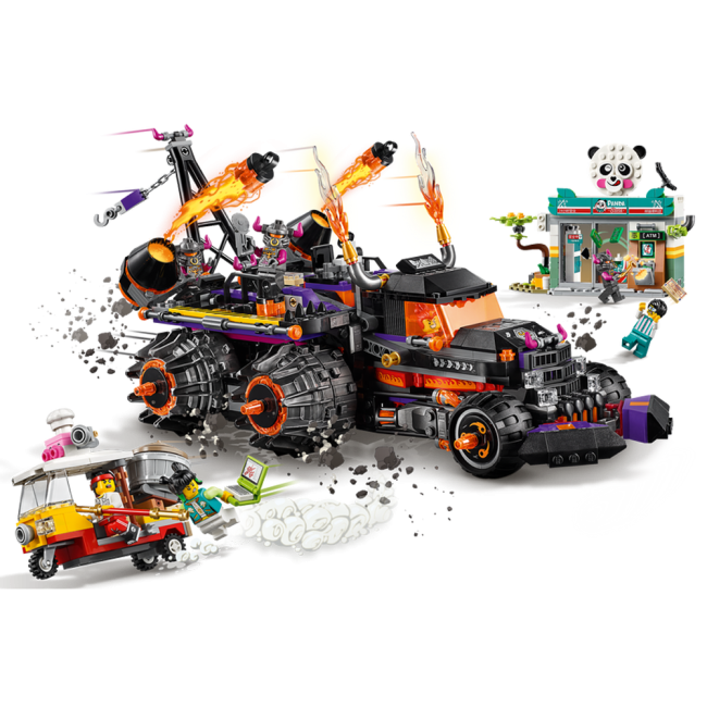 Monkie Kid Red Son's Inferno Truck 80011 Brick Building Kit