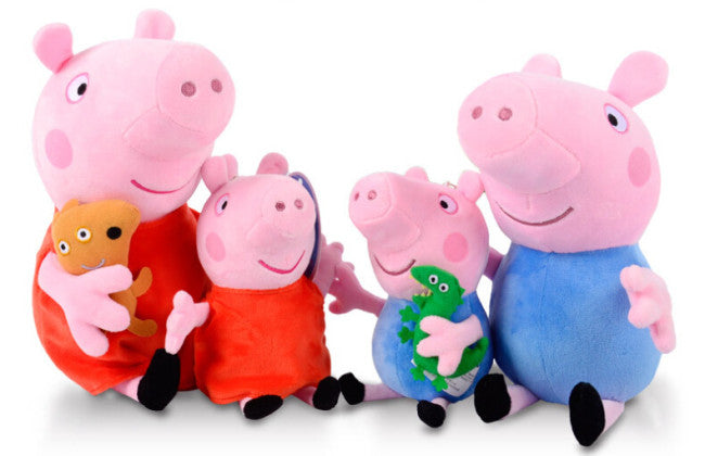 Peppa Pig Plush Family Collection Set of 4 Total Plush Toys