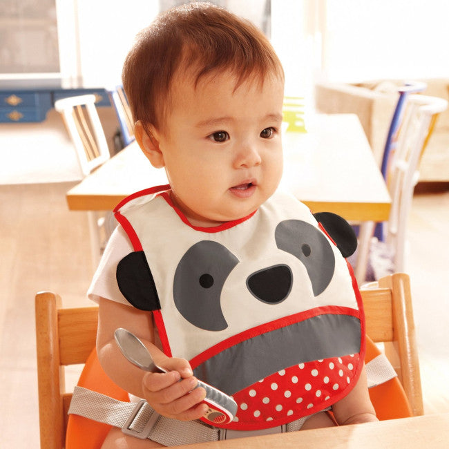 Skip Hop Zoo Tuck-Away Baby Bib Panda