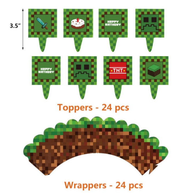Minecraft Birthday Party Decoration Mega Pack Theme