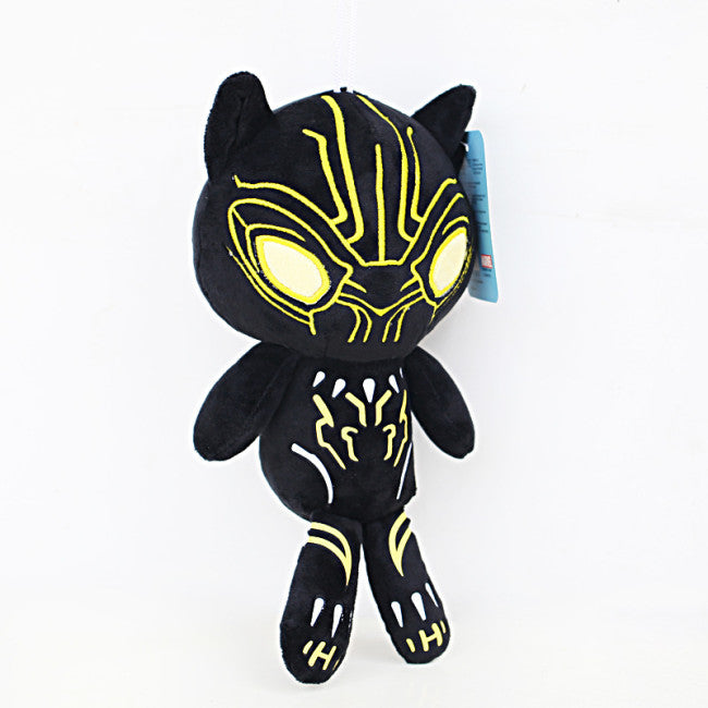 Funko Hero Plushies: Black Panther - Gold Glow Black Panther Plush