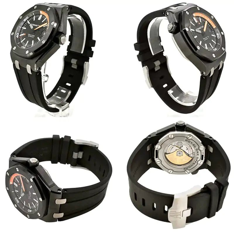 AUDEM@RS P!GUET Royal Oak Offshore Diver Black 42MM Watch 15707CE