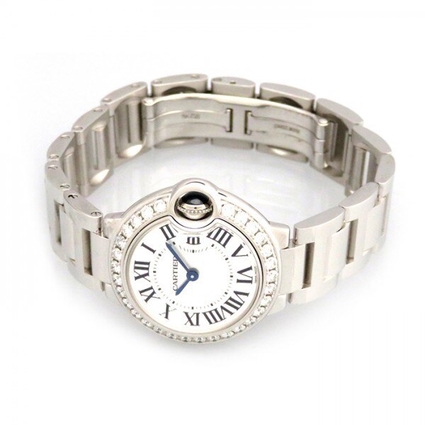 C@RTIER Ballon Bleu 28mm White Gold & Diamond Lady��s Watch, WE9003Z3