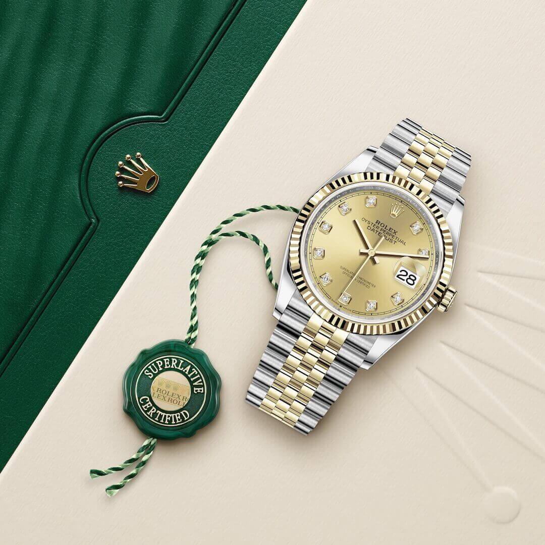 rol€x Datejust 36 Champagne 116233-0150