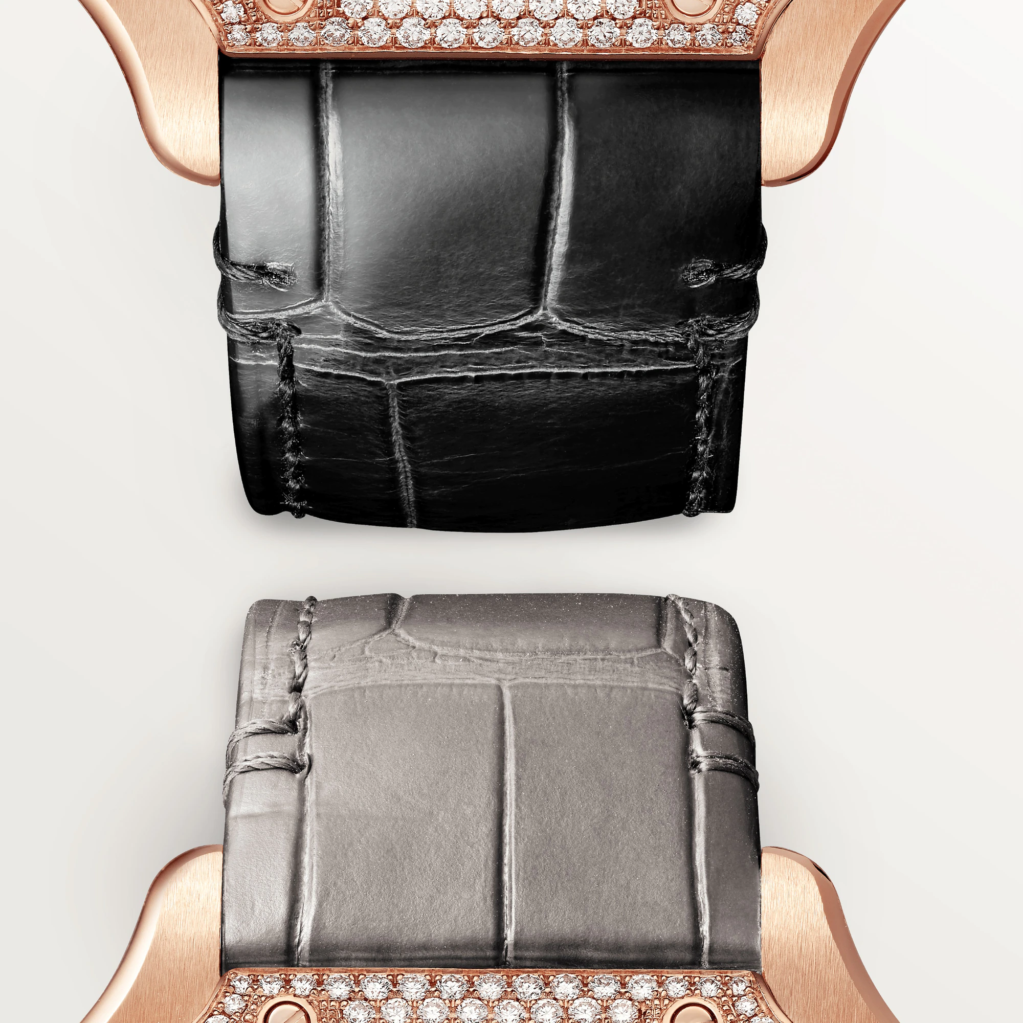 C@RTIER Santos Rose Gold & Diamonds Lady��s Watch, WJSA0012