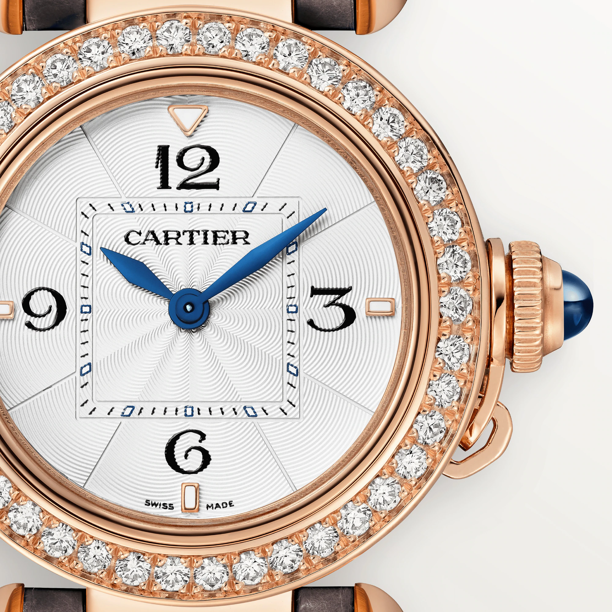 C@RTIER Pasha 30 mm Rose Gold & Diamonds Lady��s Watch, WJPA0017