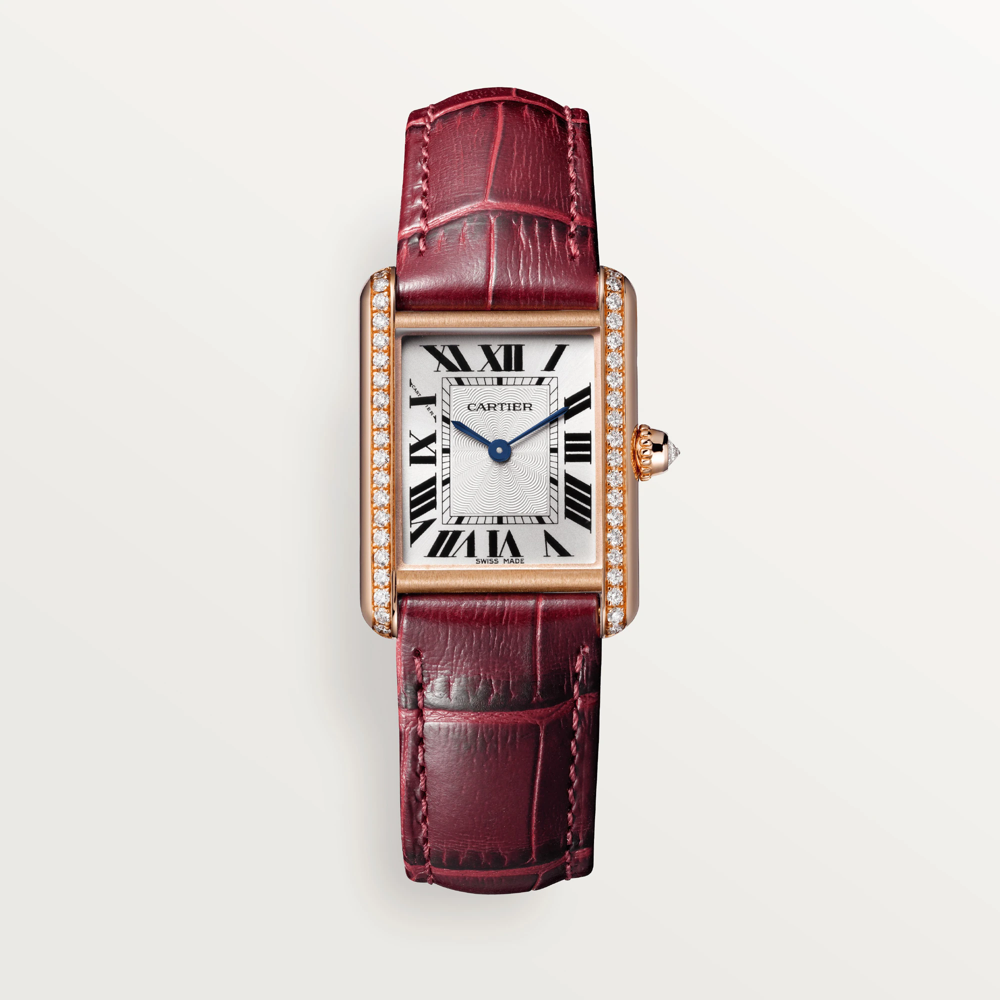 C@RTIER Tank Rose Gold & Diamond Lady��s Watch, WJTA0038
