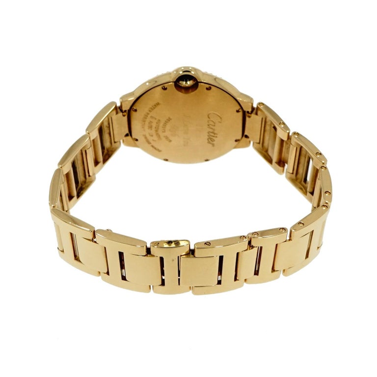 C@RTIER Ballon Bleu 18K Yellow Gold & Diamonds Lady��s Watch, WJBB0002
