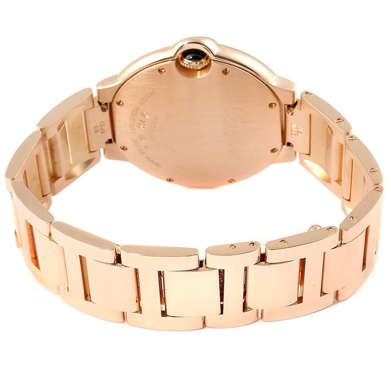 C@RTIER Ballon Bleu 37 mm 18K Rose Gold & Diamond Lady��s Watch, WJBB0025