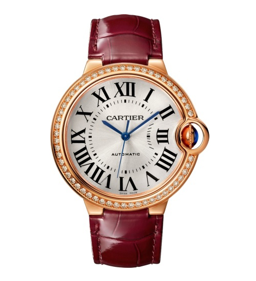 C@RTIER Ballon Bleu 36mm 18K Rose Gold & Diamond Lady��s Watch, WJBB0034
