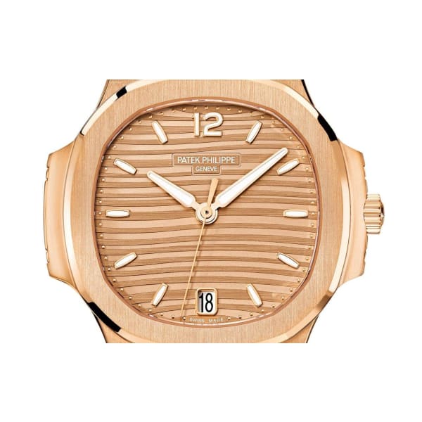 PAT€K PHIL!PPE Nautilus Rose Gold 7118-1R-010 with Golden Brown Opaline dial
