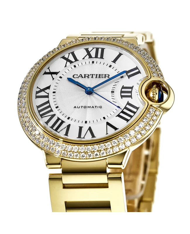 C@RTIER Ballon Bleu 18K Yellow Gold & Diamonds Lady��s Watch, WJBB0002