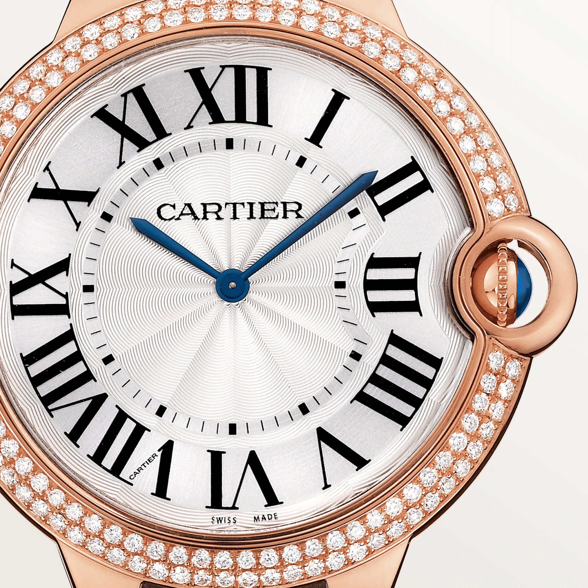 C@RTIER Ballon Bleu 18K Rose Gold & Diamonds Unisex Watch, WE902055