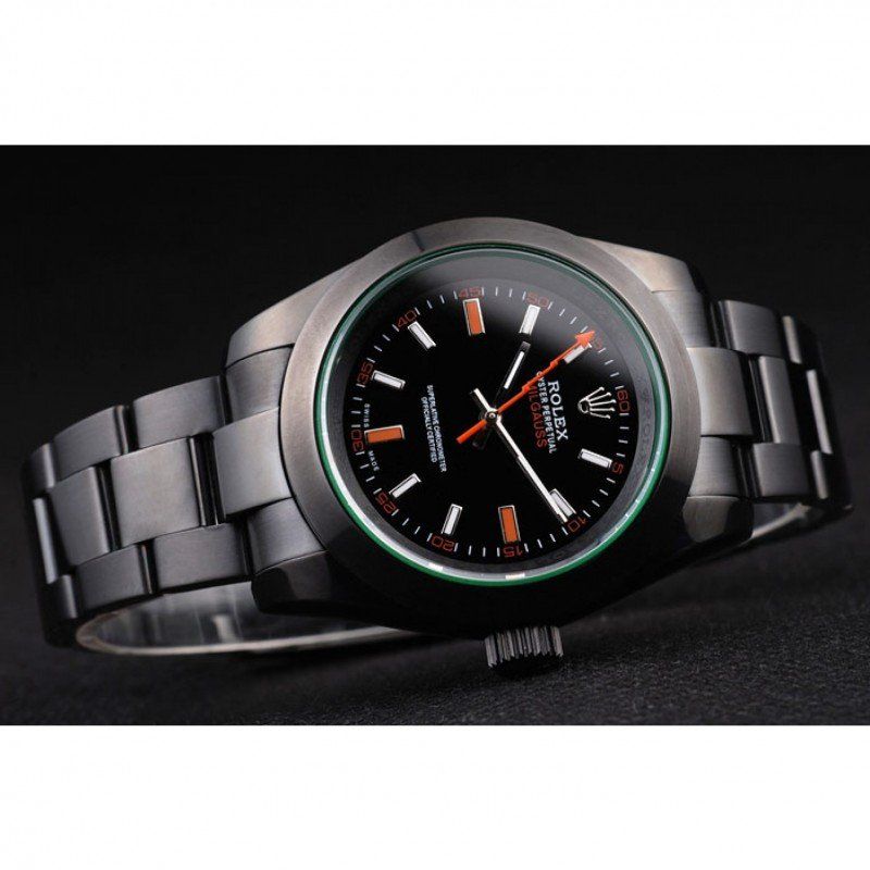 rol€x Milgauss Pro-Hunter Tinted Green Saphire Black Dial PRL05090290