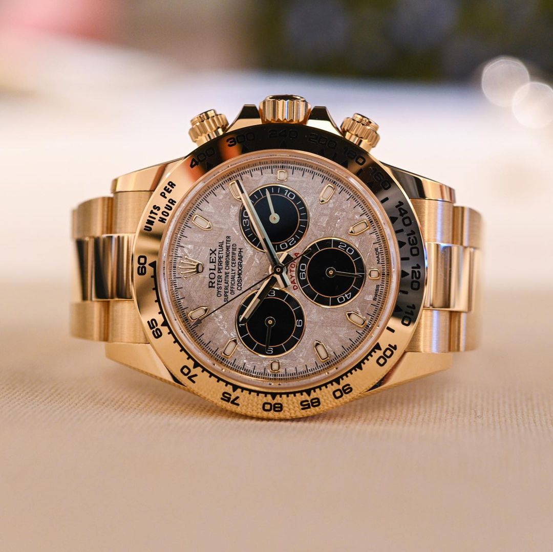 rol€x Cosmograph Daytona Yellow Gold Meteorite 116508-0015