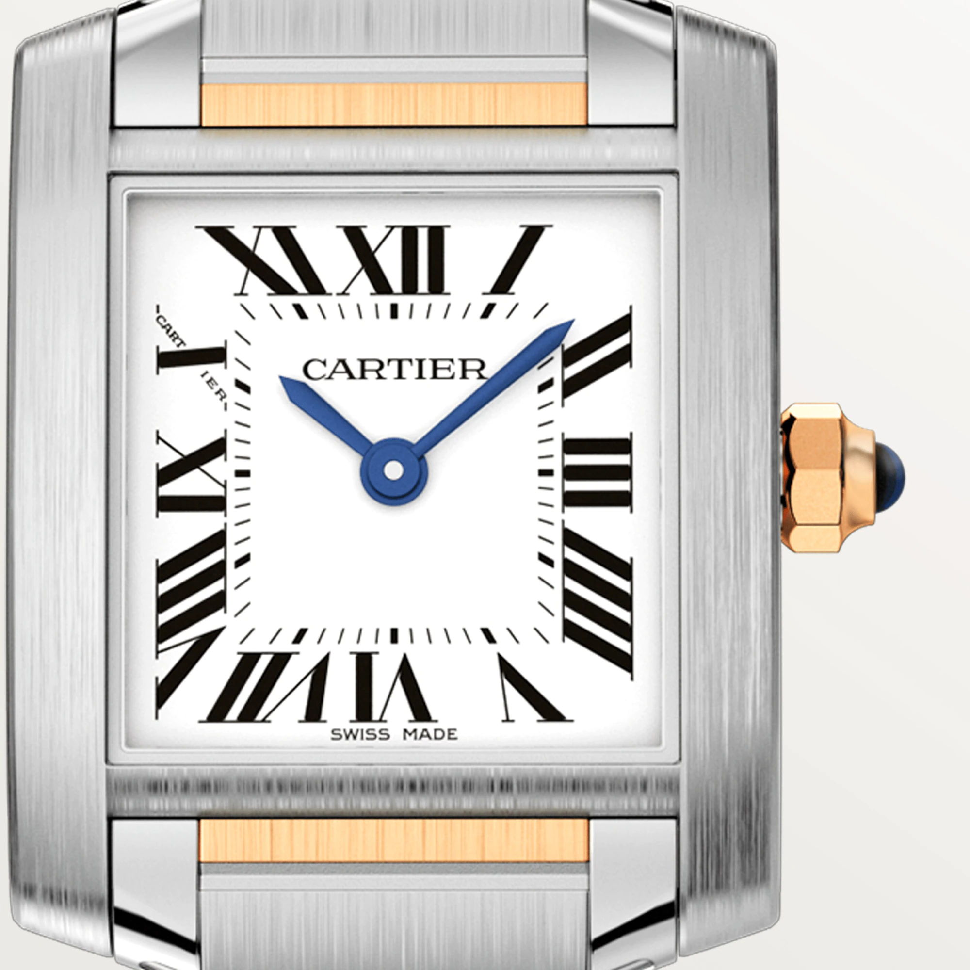 C@RTIER Tank Francaise Stainless Steel & Yellow Gold Lady��s Watch, W2TA0003