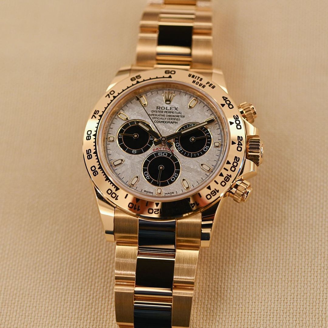 rol€x Cosmograph Daytona Yellow Gold Meteorite 116508-0015