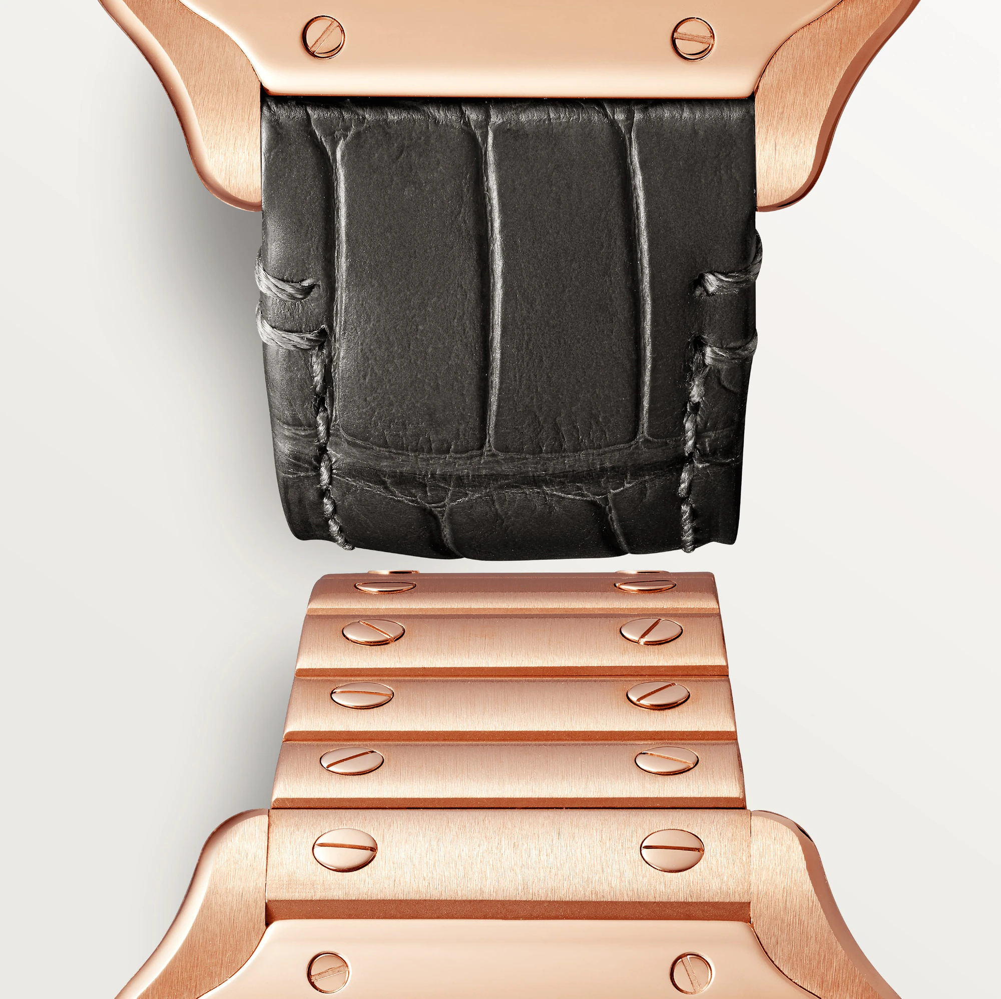 C@RTIER Santos Rose Gold Unisex Watch, WGSA0031