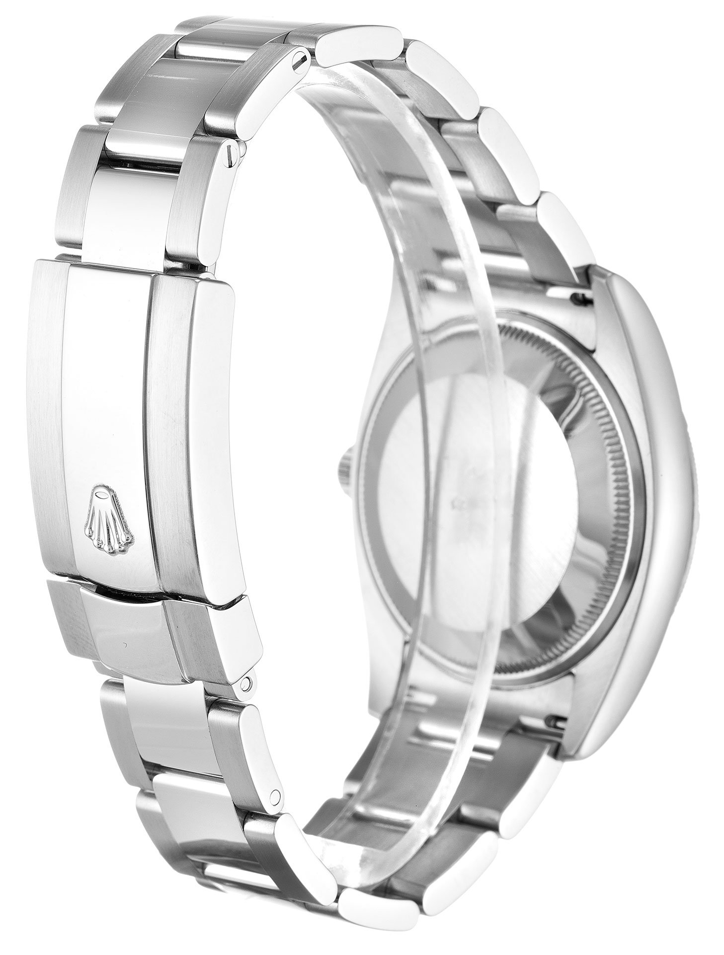 rol€x Oyster Perpetual Date 34mm Silver 115210