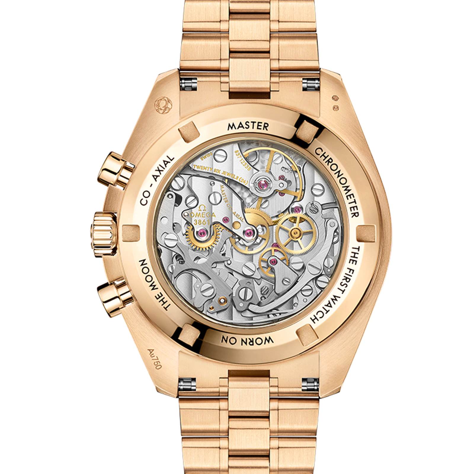 Speedmaster Moonwatch Professional Co-Axial Master Chronometer Chronograph 42mm Mens Watch Gold O31060425099002