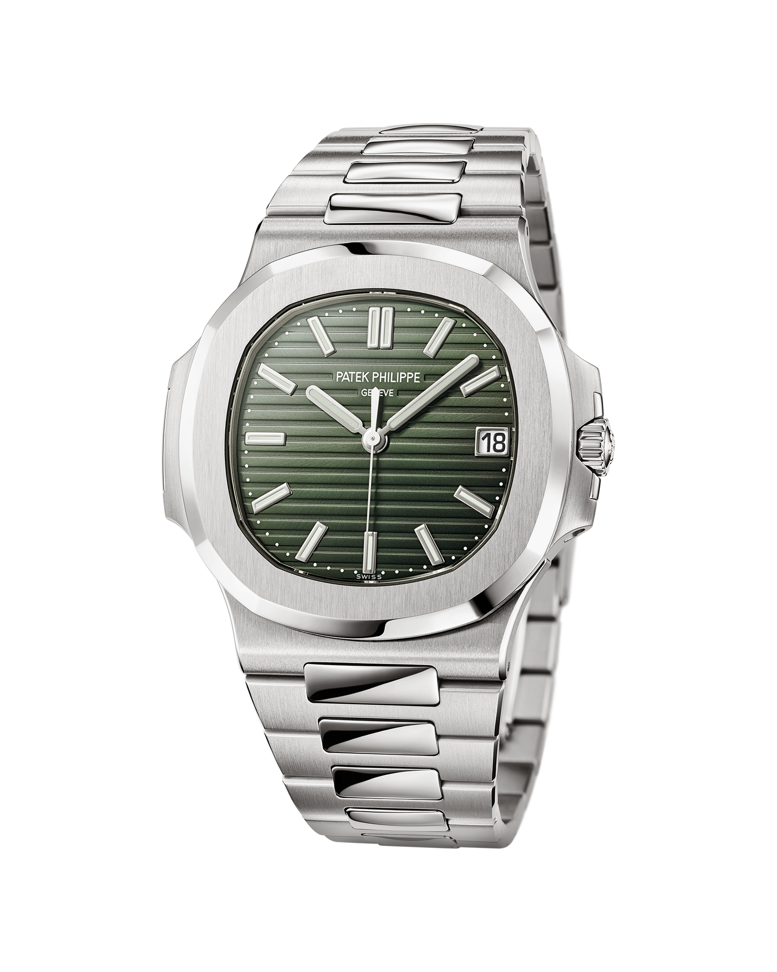 PAT€K PHIL!PPE Nautilus Automatic Green Dial 5711-1A-014