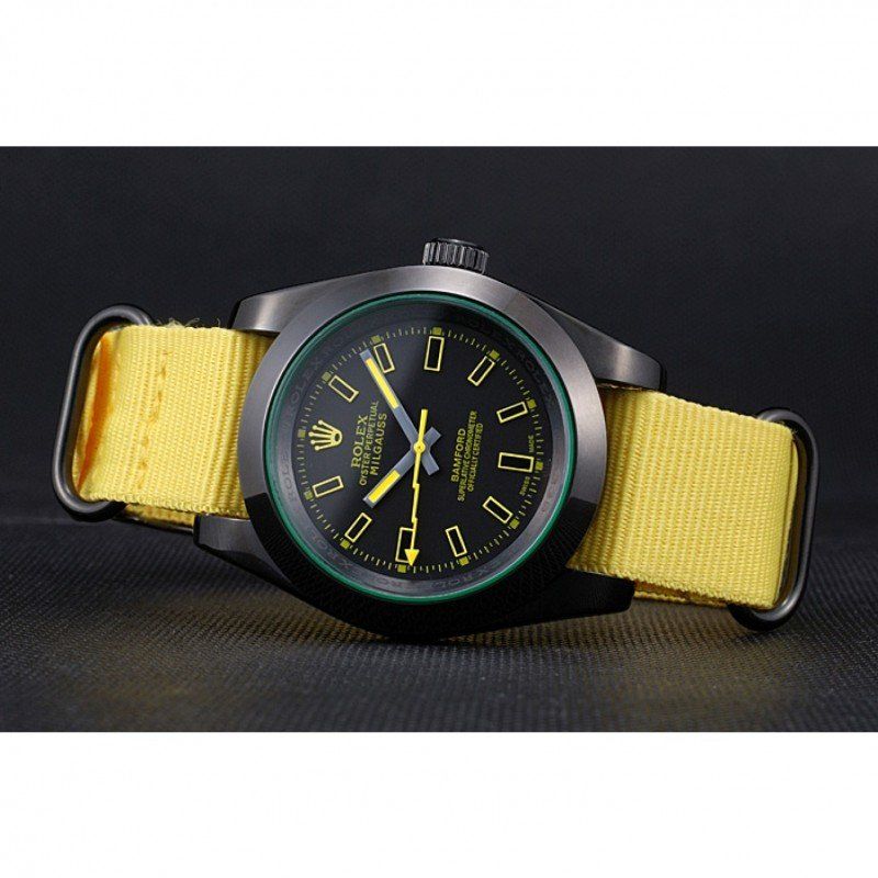 rol€x Milgauss Bamford Yellow Nylon Strap 621999