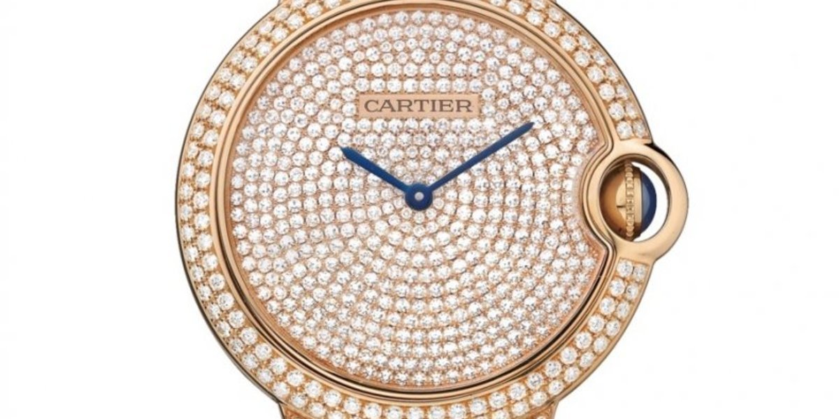 C@RTIER Ballon Bleu 18K Rose Gold & Diamonds Lady��s Watch, HPI00489