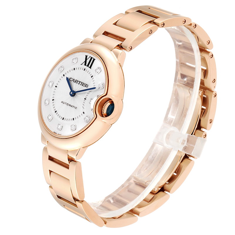 C@RTIER Ballon Bleu 36mm 18K Rose Gold Lady��s Watch, WE902026