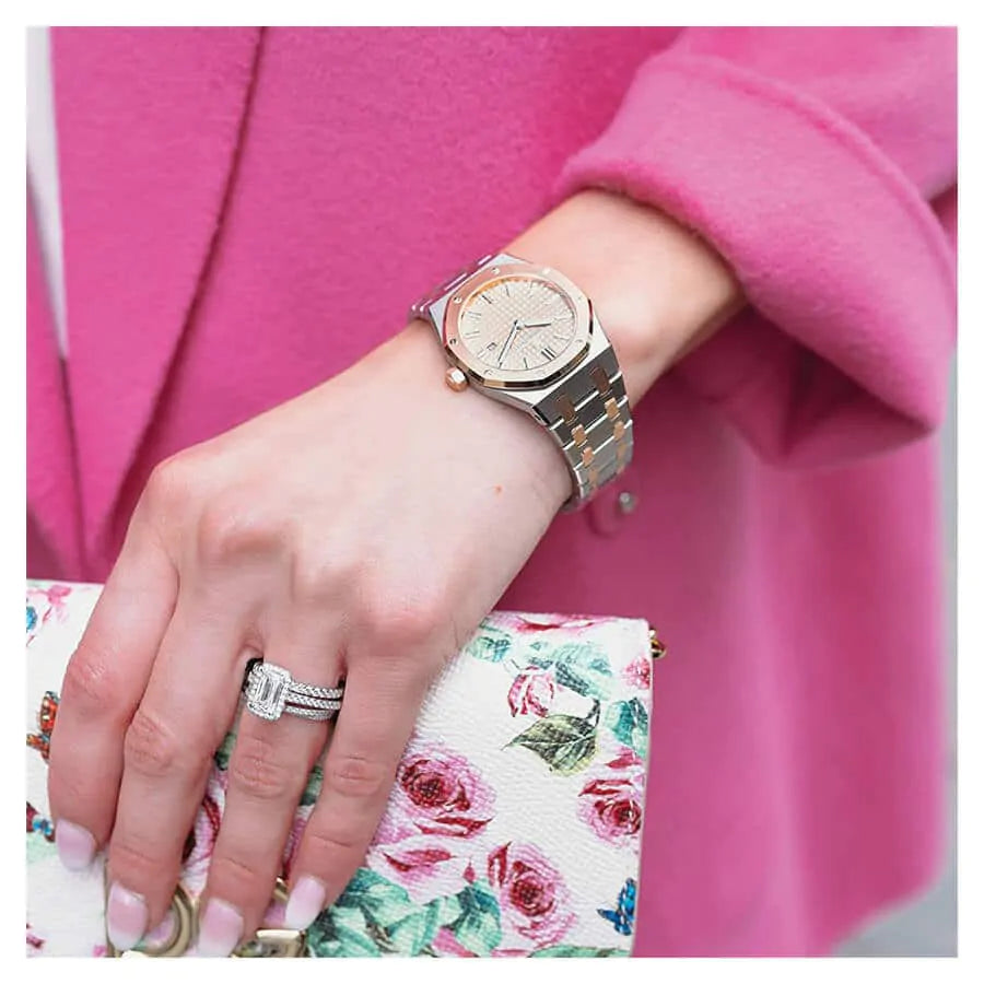 AUDEM@RS P!GUET Two Tone 33MM Royal Oak Automatic Watch for Womens