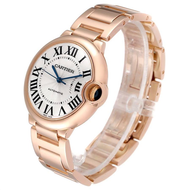 C@RTIER Ballon Bleu 36mm 18K Rose Gold  Men��s Watch, WGBB0043