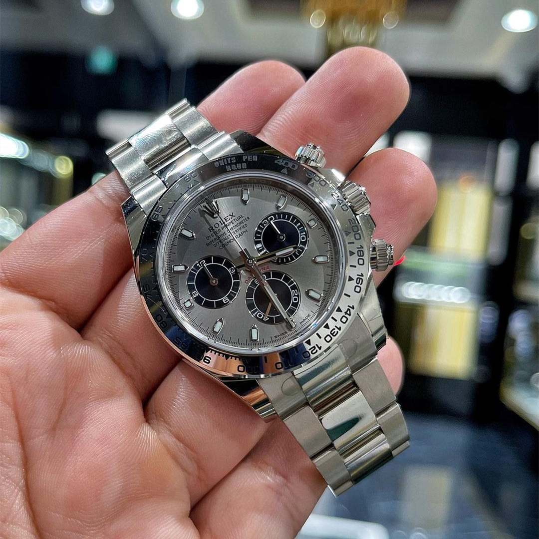 rol€x White Gold Daytona 116509 Steel and Black