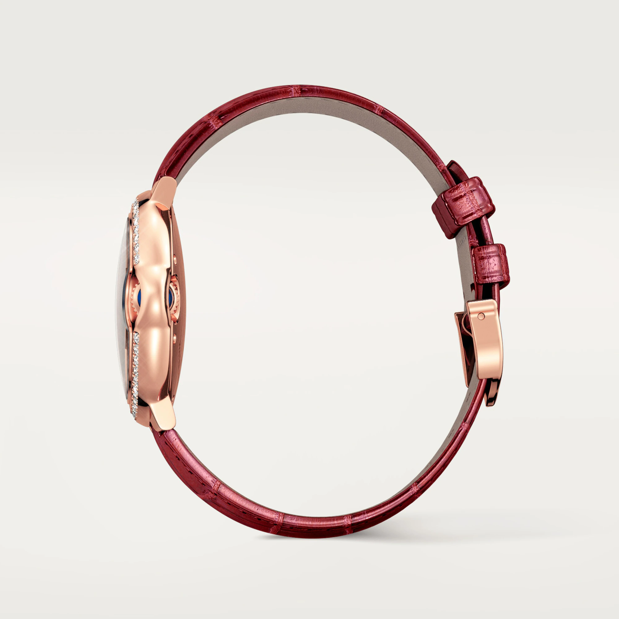 C@RTIER Ballon Bleu 33mm 18K Rose Gold & Diamonds Lady��s Watch, WJBB0033