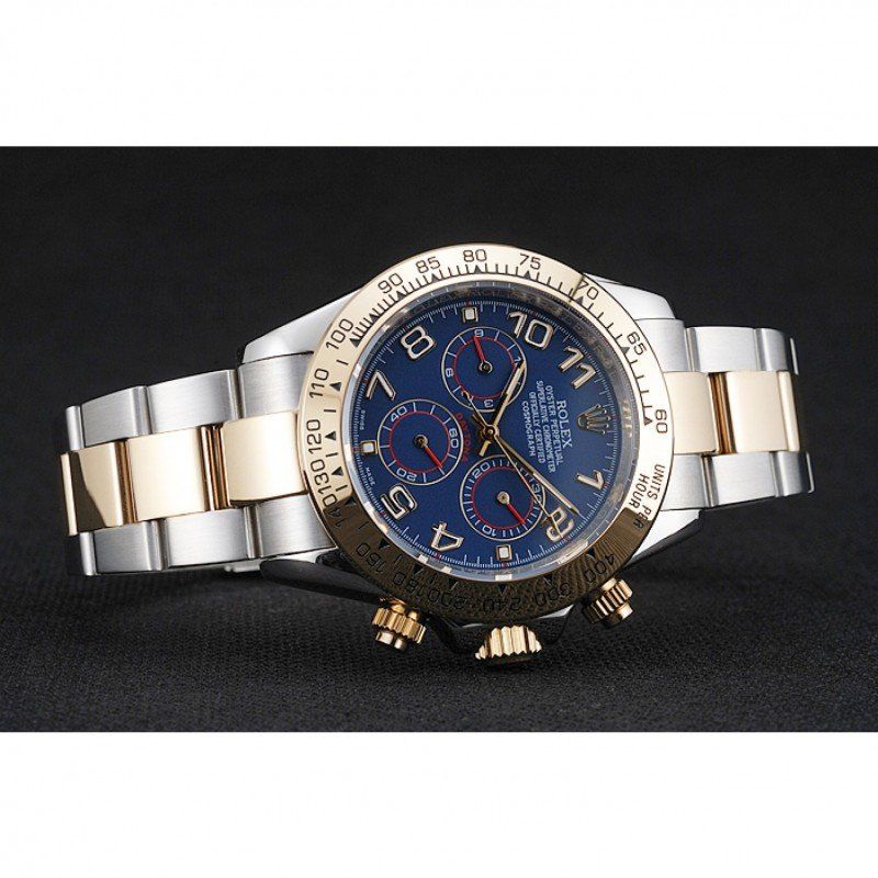 rol€x Cosmograph Daytona Blue Dial Two Tone Stainless Steel Bracelet 1454246
