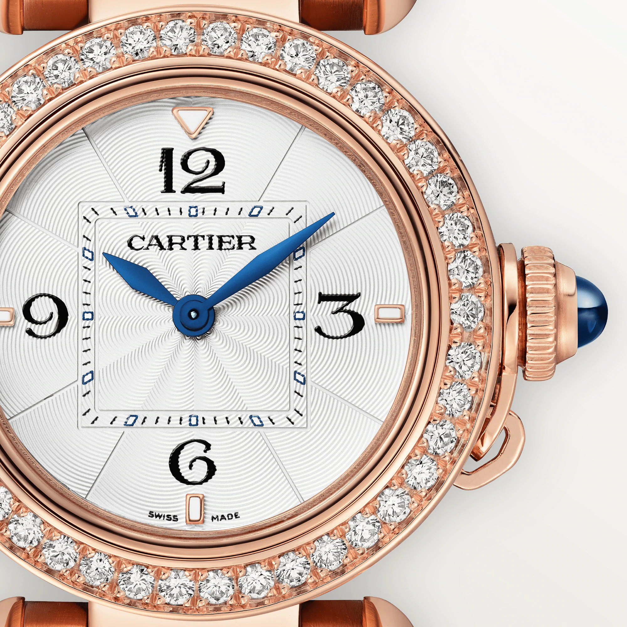 C@RTIER Pasha 30 mm Rose Gold & Diamonds Lady��s Watch, WJPA0018