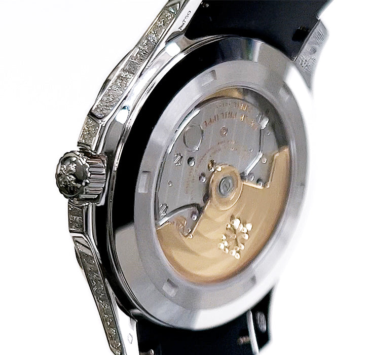 PAT€K PHIL!PPE Aquanaut Diamond Bezel 5167/300G-010
