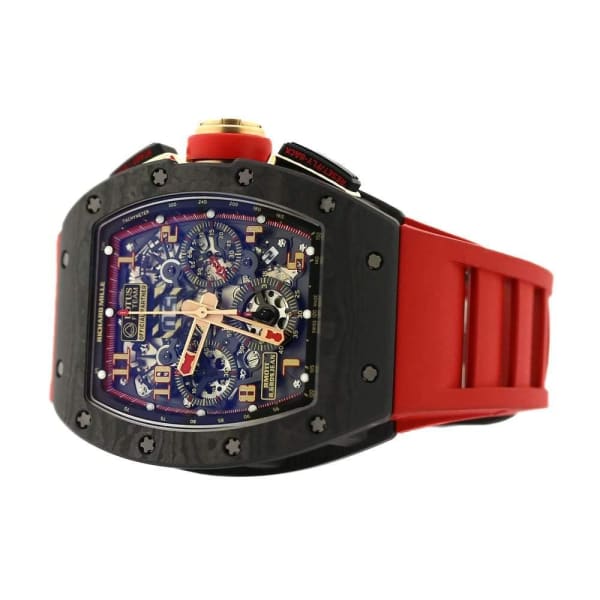 RICH@RD M!LLE RM011 NTPT Carbon 18K Rose Gold Lotus F1 Team Romain Grosjean Watch