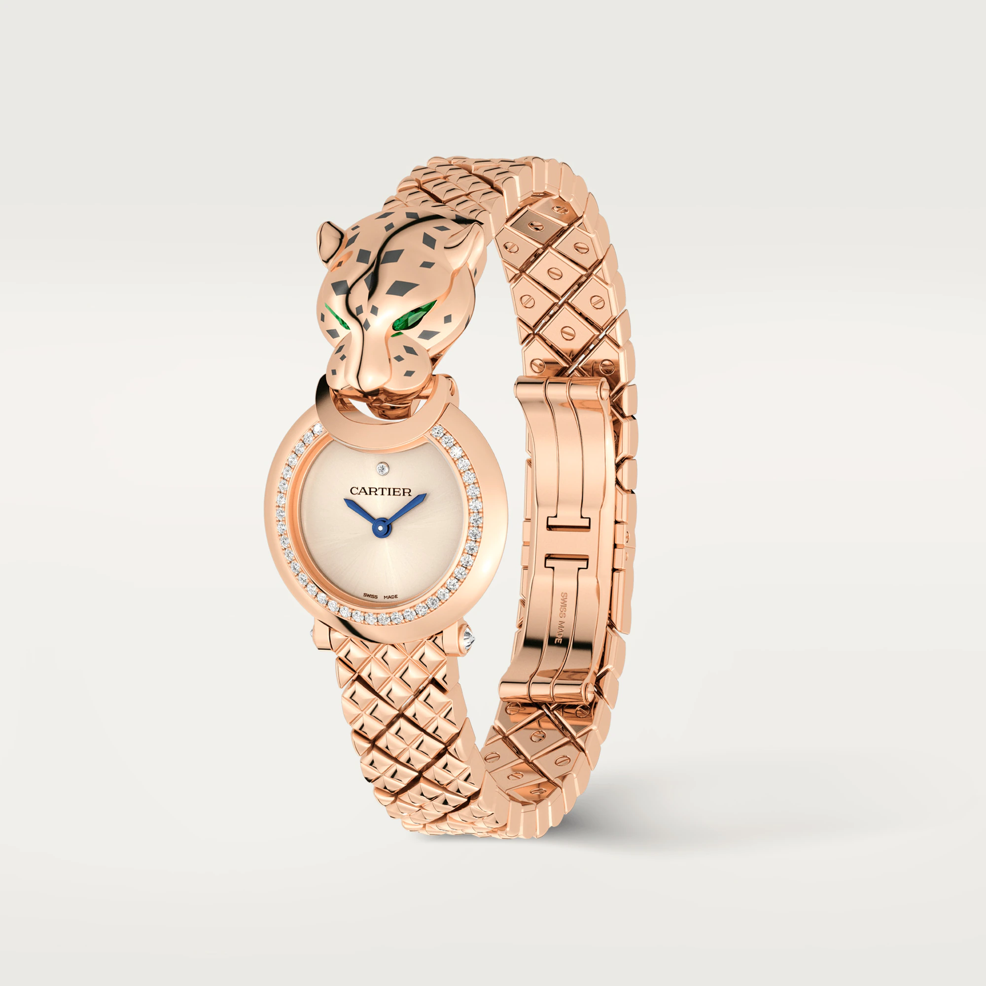 C@RTIER Panth��re 18K Rose Gold & Diamonds Ladies Watch, HPI01381