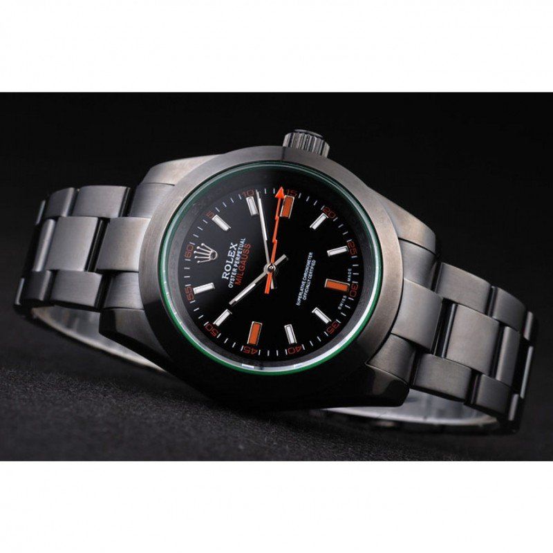 rol€x Milgauss Pro-Hunter Tinted Green Saphire Black Dial PRL05090290