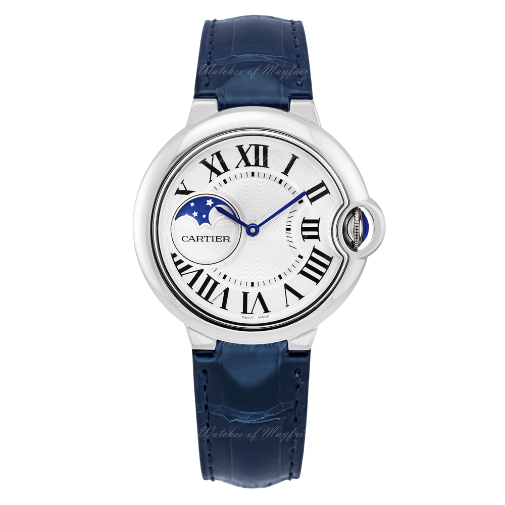 C@RTIER Ballon Bleu 37mm Stainless steel Men��s Watch, WSBB0029