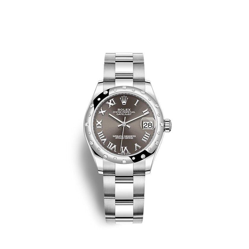 rol€x Datejust 31mm 278344RBR Dark grey