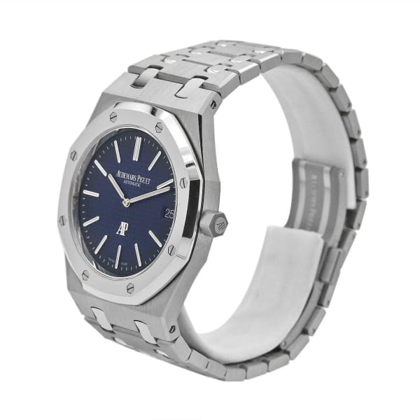 AUDEM@RS P!GUET Royal Oak Jumbo Extra-Thin, 39mm, Titanium, blue dial, 15202IP.OO.1240IP.01
